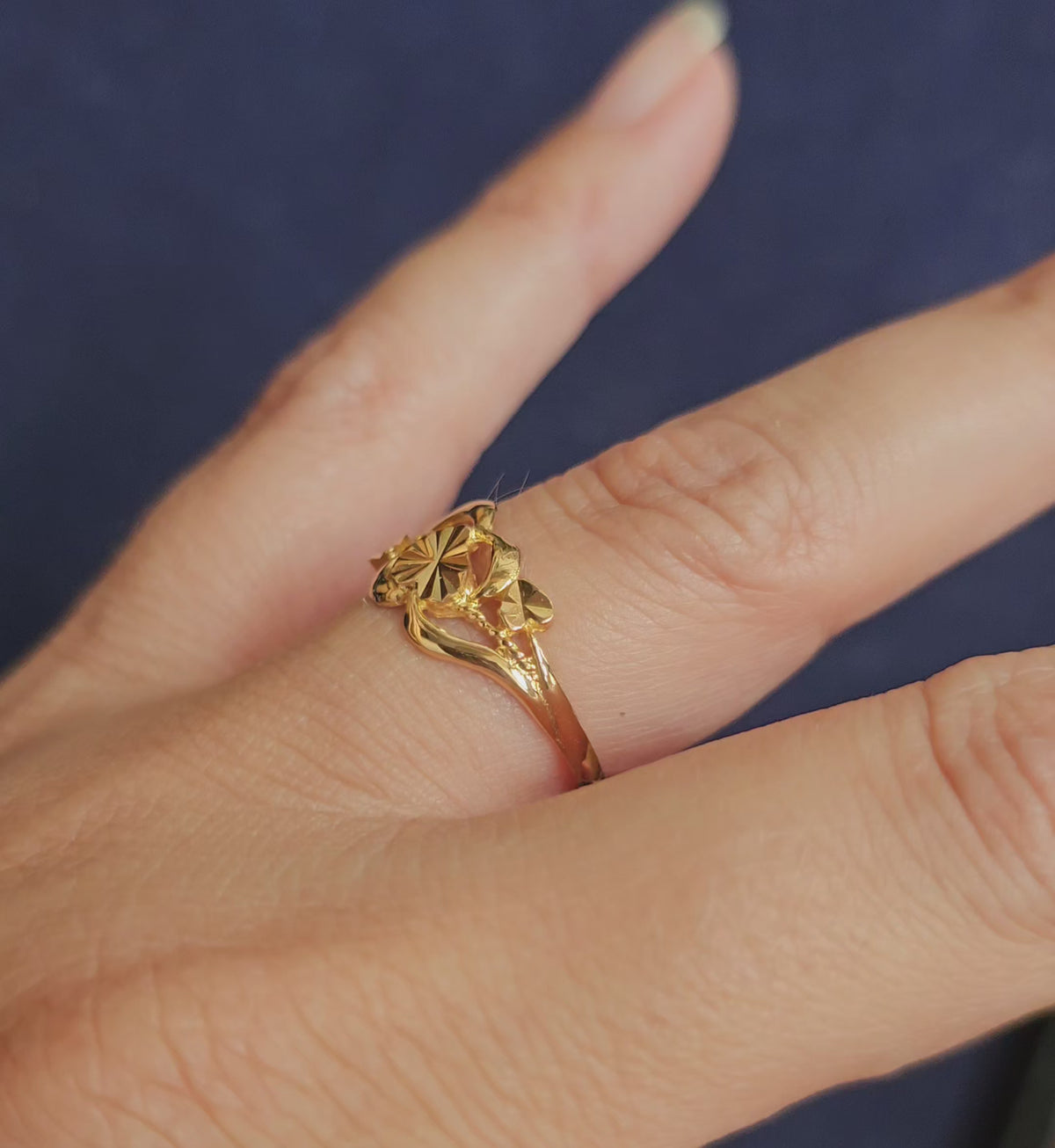 Bague de promesse Trio de coeurs