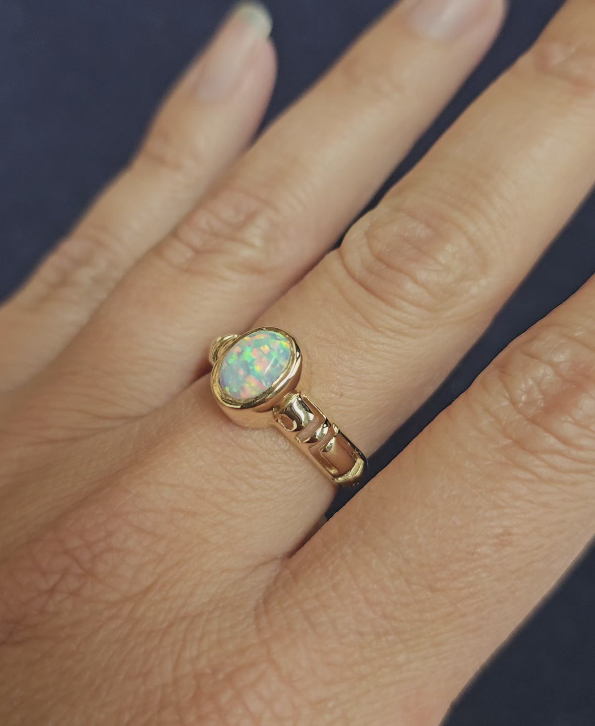 Bague Opale Or jaune