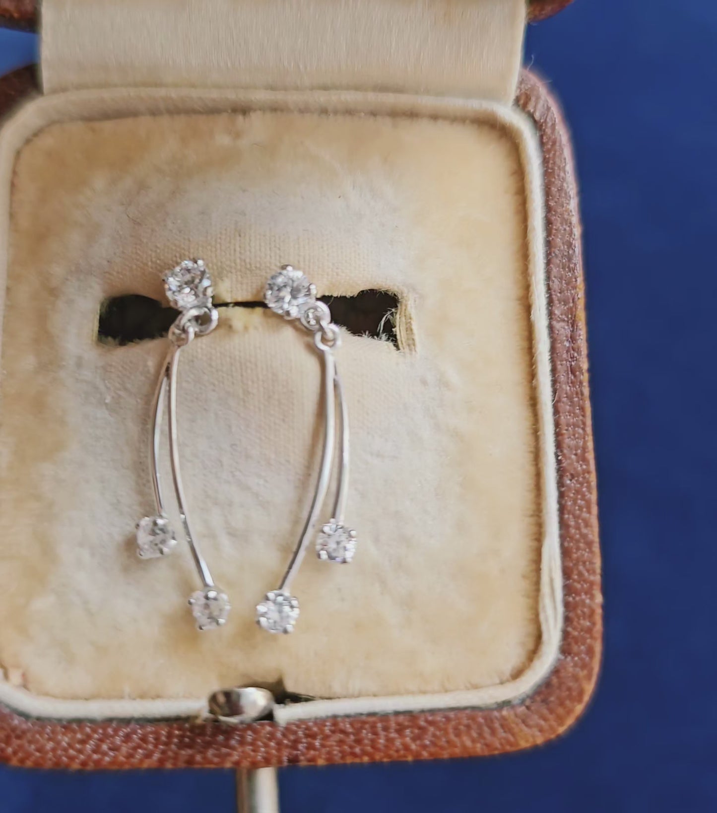 Boucles d'oreilles Or blanc