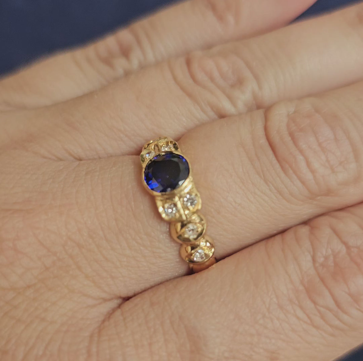 Bague Saphir Verneuil Diamants