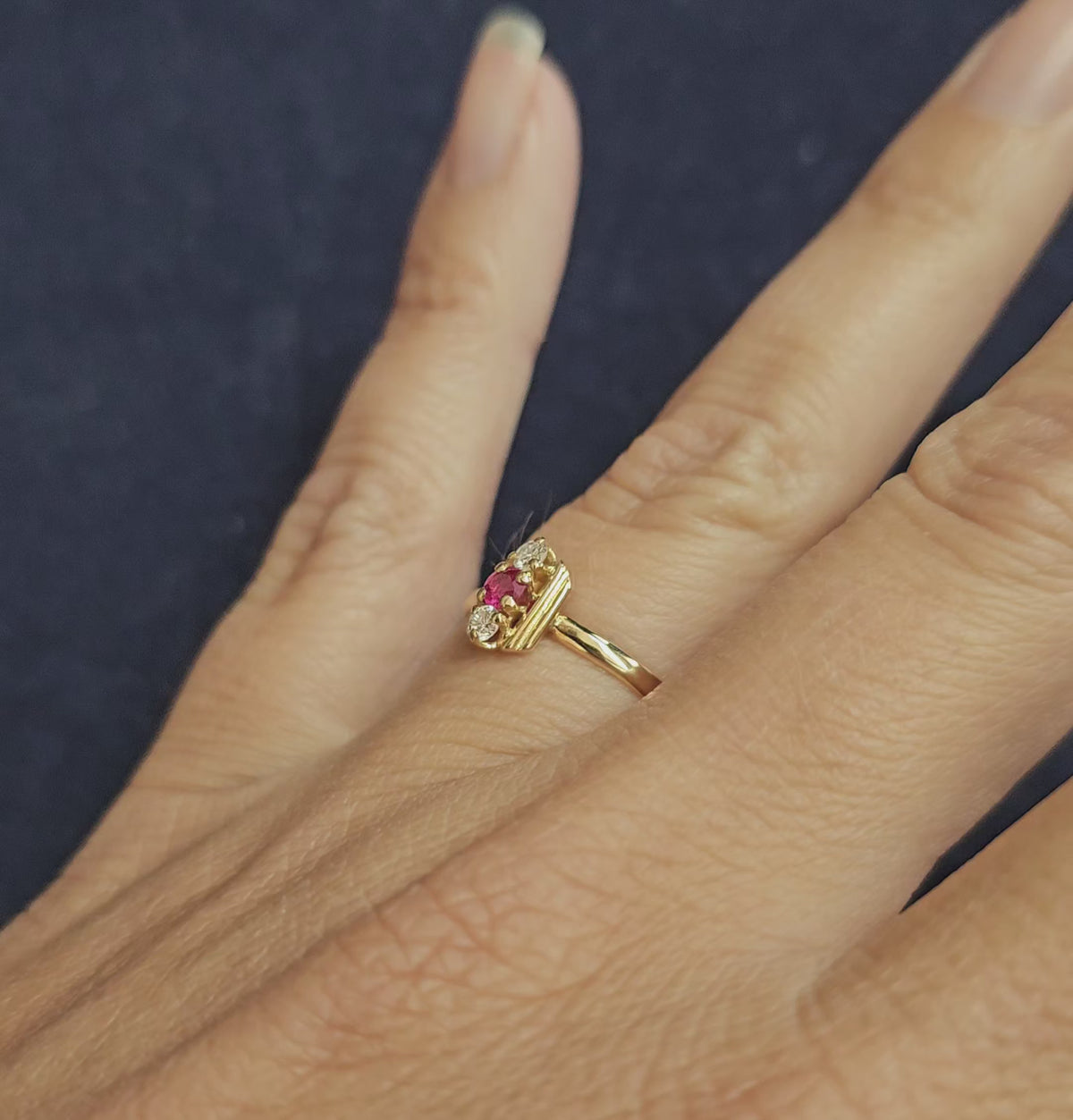 Bague Rubis et Diamants